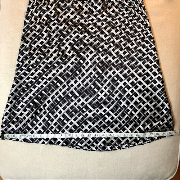 INC silk, lattice plaid skirt - Picture 7 of 9